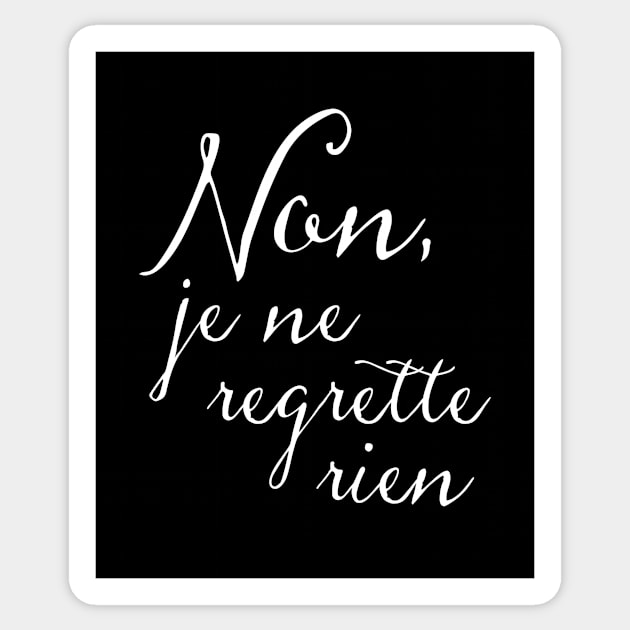 No Regrets French Sticker by AntiqueImages